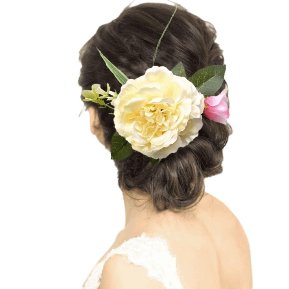 Hair Clip Flower Hair Comb Side Clip Wedding Bride Accessories Creative Flower Hairpin Female