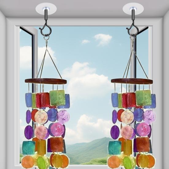 2 Pcs Adhesive Ceiling Hook No Drill Hanging Hook Wall Hook Load-Bearing Eye Hook with Safety Buckle for String Lights Plants Lanterns Wind Chime