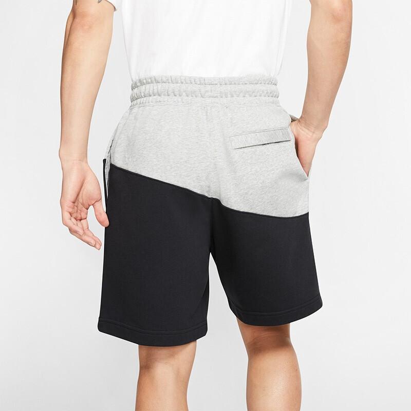 Nike Спортивная одежда Шорты с цветными блоками Swoosh Мужские шорты Черный Серый BV5310-064