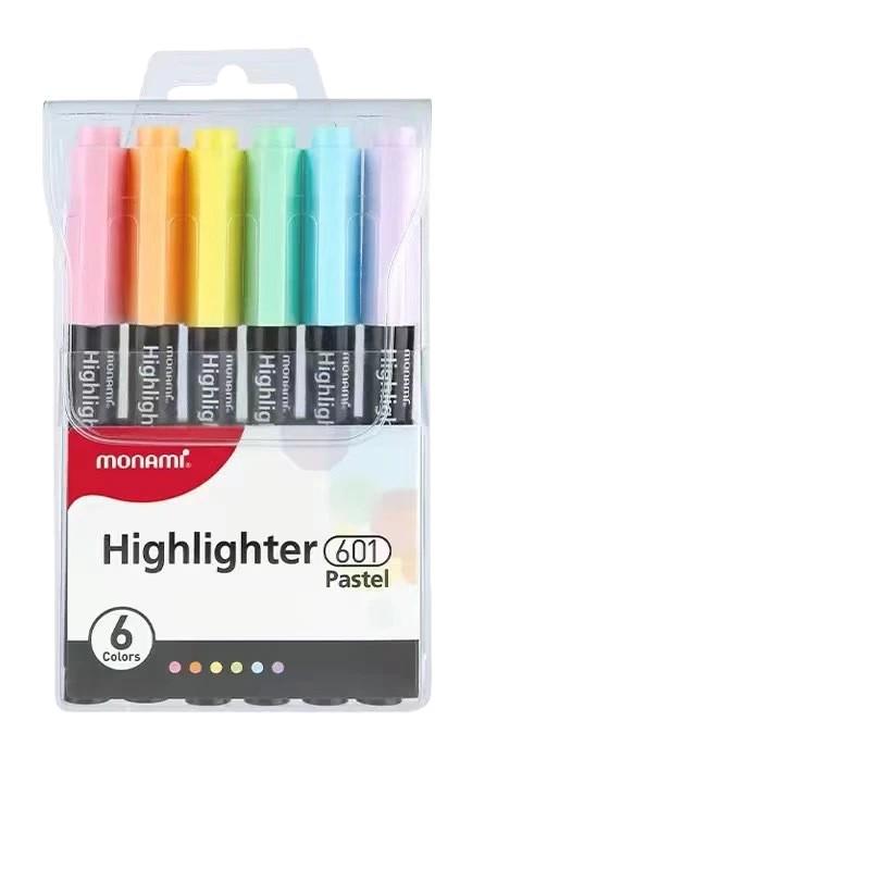 Munamy 601 Fluorescent Pen: Soft, Eye-Friendly Highlighter for Postgraduate Exams, Stylish with High Visual Appeal 6021