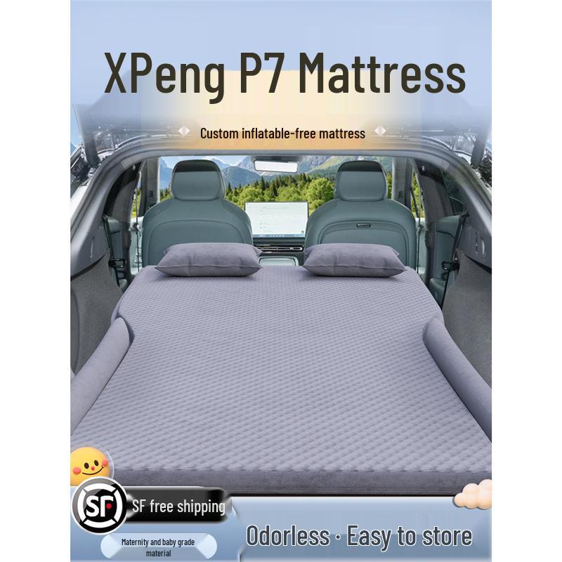XPeng P7 Car Mattress Rear Seat Inflatable Sleeping Pad & Air Cushion Bed with Essential Items