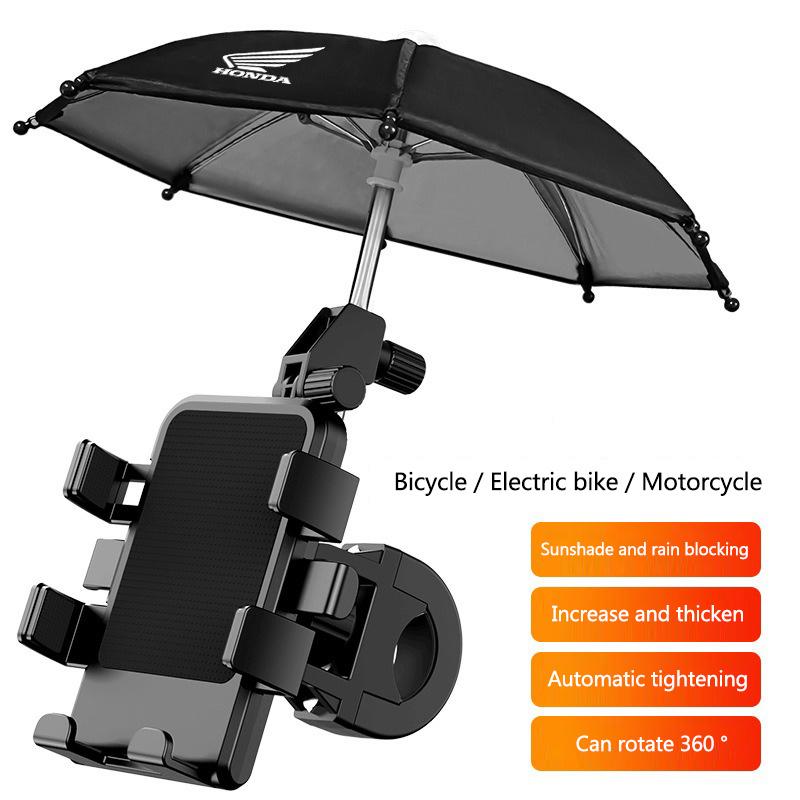 ARD1 360° Rotatable Motorcycle Umbrella Phone Holder Bicycle Moto Mobile Mounts for Honda NSS350 CB CBR PCX CB500X CB500F CB500X 500F