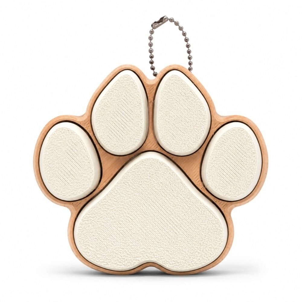 Keyboard-style Dog Cat Paw Clicker Keychain 3D Printed Decompression Button Toy Car Pendant