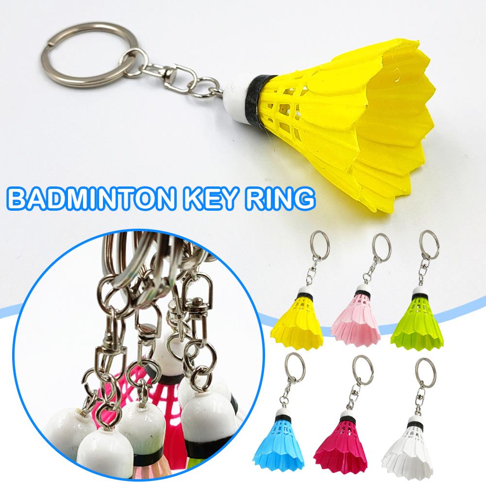 Mini Simulation Badminton Keychain Pendant Sports Ornaments Gift Small Keychain C6G1