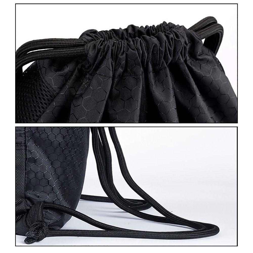 Легкий фитнес-рюкзак водонепроницаемый Оксфордский баскетбольный мешок простой карман на шнурке для отдыха на открытом воздухе