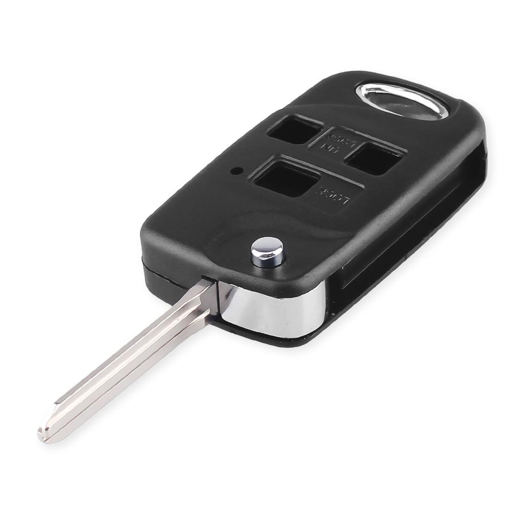 Модифицированный корпус брелока с 2/3 кнопками для Toyota Rav4 Avalon Prado Tarago Camry Tarago Для Lexus Es Rx Lx Gs Ключ