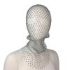 Headscarf Veil Mesh Crystal Head Mask  Headwrap Rhinestone Mesh Veil Fishnet Headhood