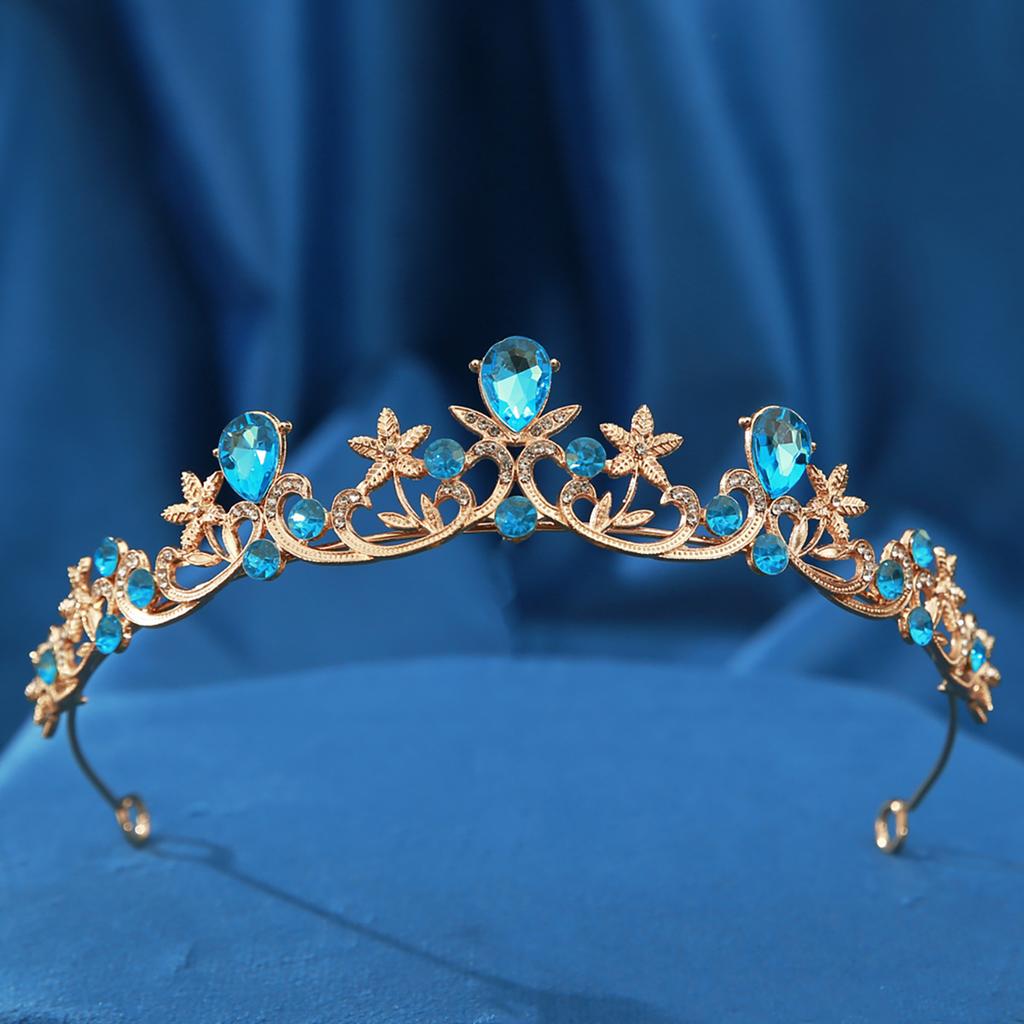 Bridal Crown Headdress Modern Simple Baroque Crystal Crown Hair Accessories Wedding Dress Accessories