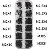 240 шт. M2 M2.5 M3 KM Винты Phillips с плоской головкой Винты для ремонта ноутбуков Набор винтов для компьютера Маленький винт