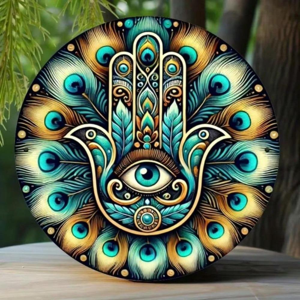 Hamsa Eye Metal Wall Art Home Decor Gift