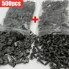 500pcs Mixed Car Motorcycles Metal Screw Tapping Fastener Clip U-Type Clip with Screw Anti-rust Protection Clip Screw Buckle Iron Sheet