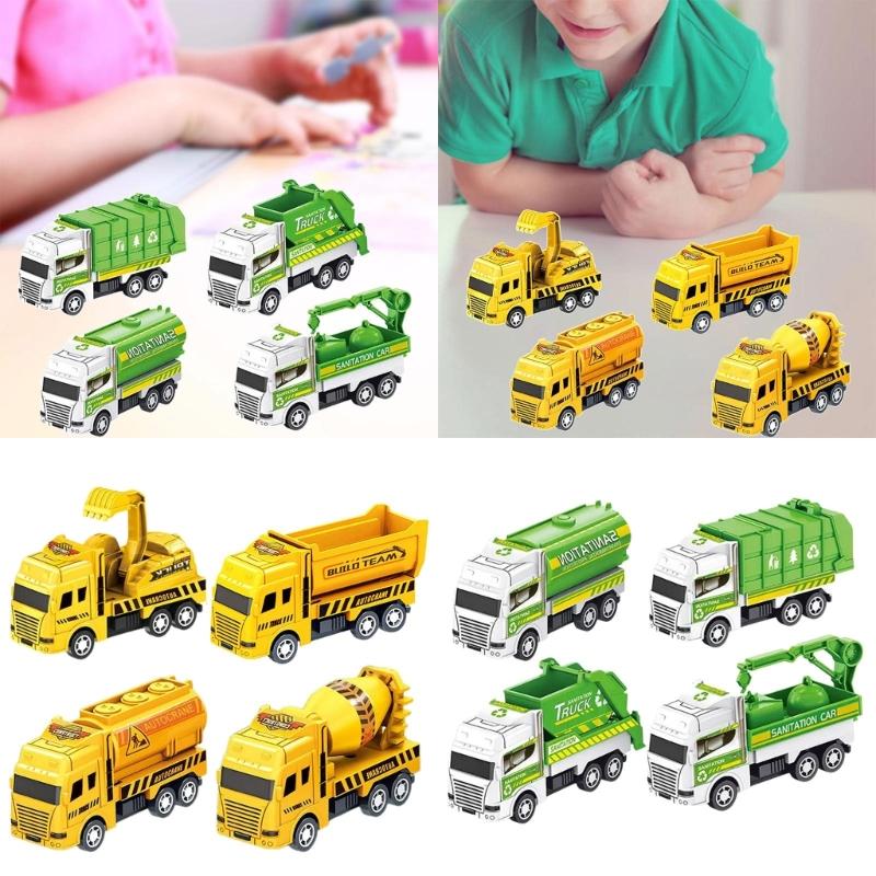Excavator Shape Friction Cute Realistic Truck for Car Exciting Realistic Theme for Toddlers Baby Toy Kids