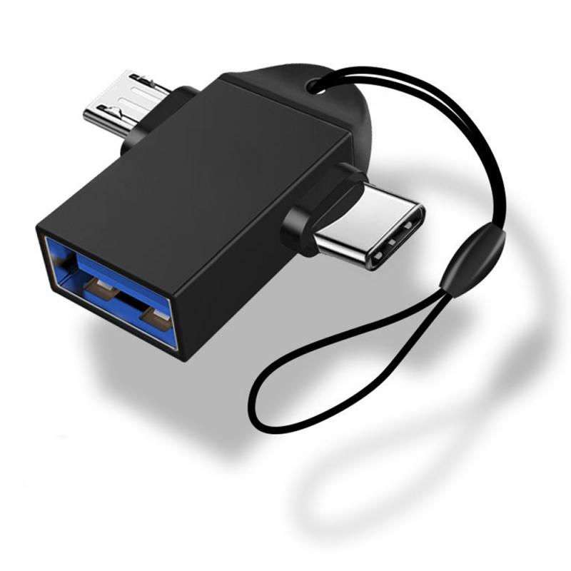 FONKEN Адаптер Otg Type C 2 в 1 Otg Micro USB-конвертер USB C 3,0, флэш-диск, разъем для мыши для смартфона, Android, USB-разъем
