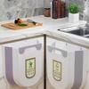 New Kitchen Hanging Folding Trash Can Cabinet High Quality Plastic Creative Hanging Trash Can Space Saving Hanging Waste Bin