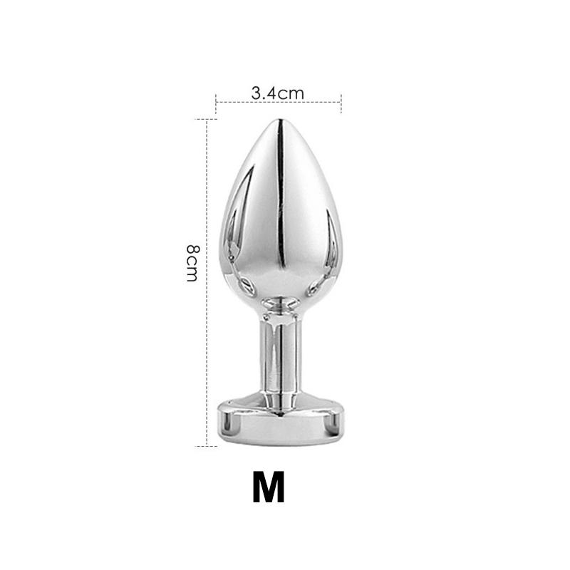 LED Light Anal Plug Stainless Steel Butt Plug Prostate Massage Sex Toys For Women Men Gay Adult toys BDSM Anal Butt Plug