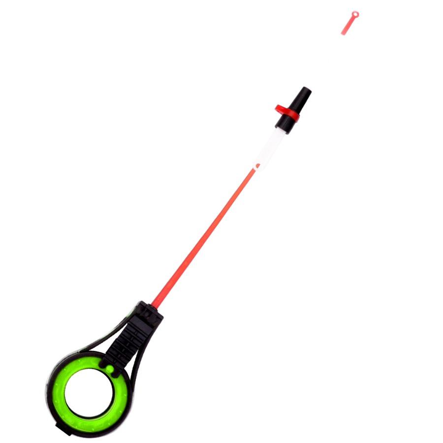 FTK Портативная съемная зимняя комбинация удочки и катушки для зимней зимней удочки (с держателем стержня), Легко носить с собой, также можно заменить на другой наконечник стержня