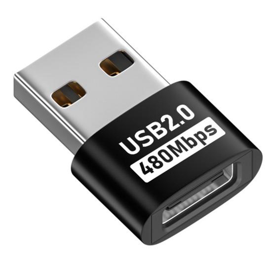 Адаптер для телефона Type-C на USB-A 2.0 480 Мбит/с Высокоскоростная передача данных Многофункциональный зарядный адаптер