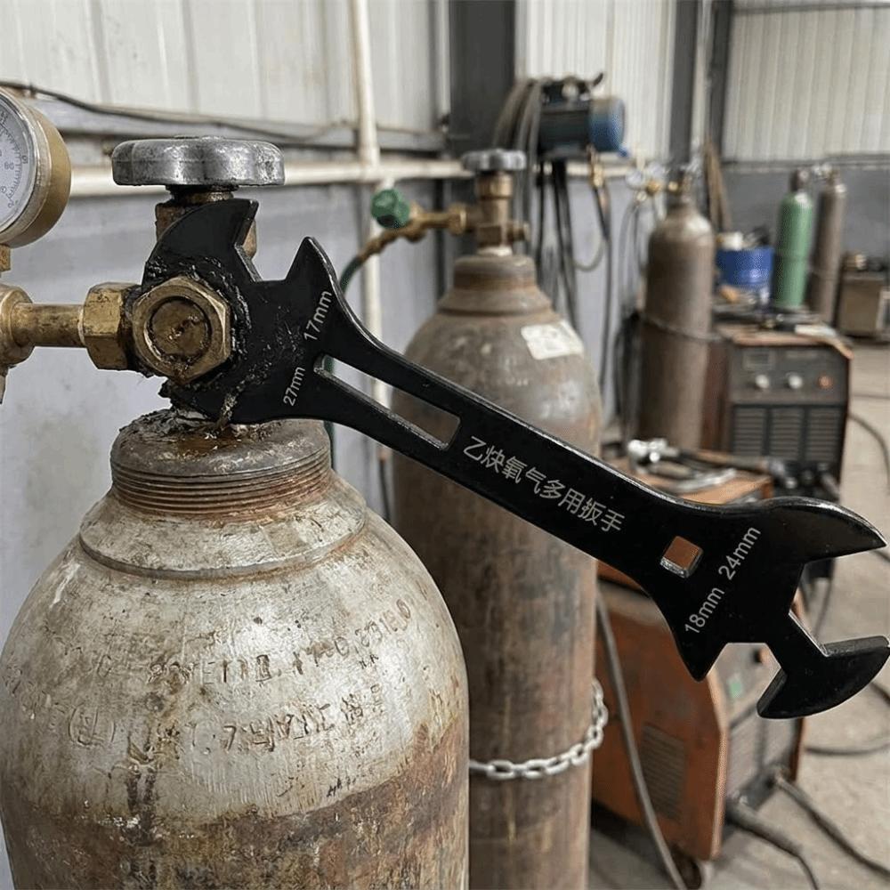 Steel Gas Cylinder Wrench Professional Pressure Reducer Wrench Gas Bottle Tool  Maintenance