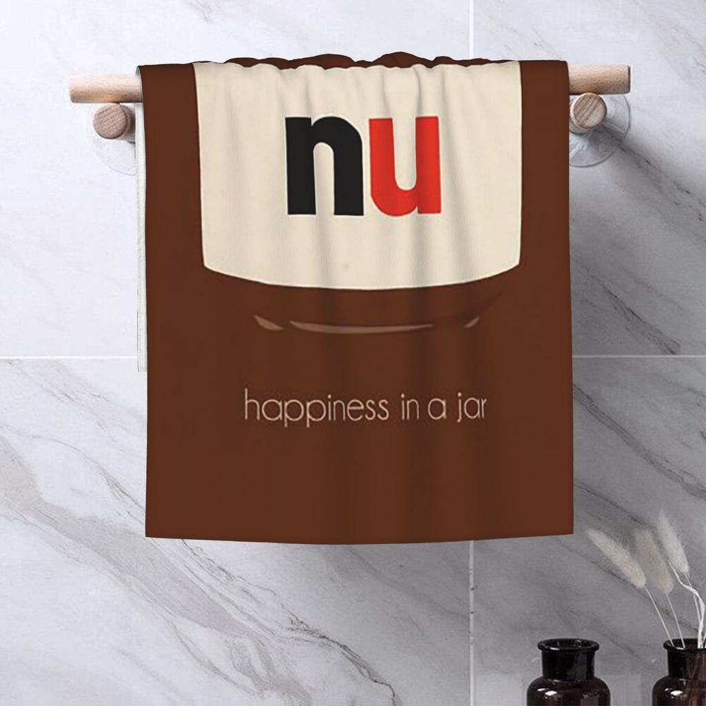 Милая Nutella Мягкое полотенце для лица Быстросохнущее для бассейна и ванной Хлопковые полотенца Впитывающее Быстро