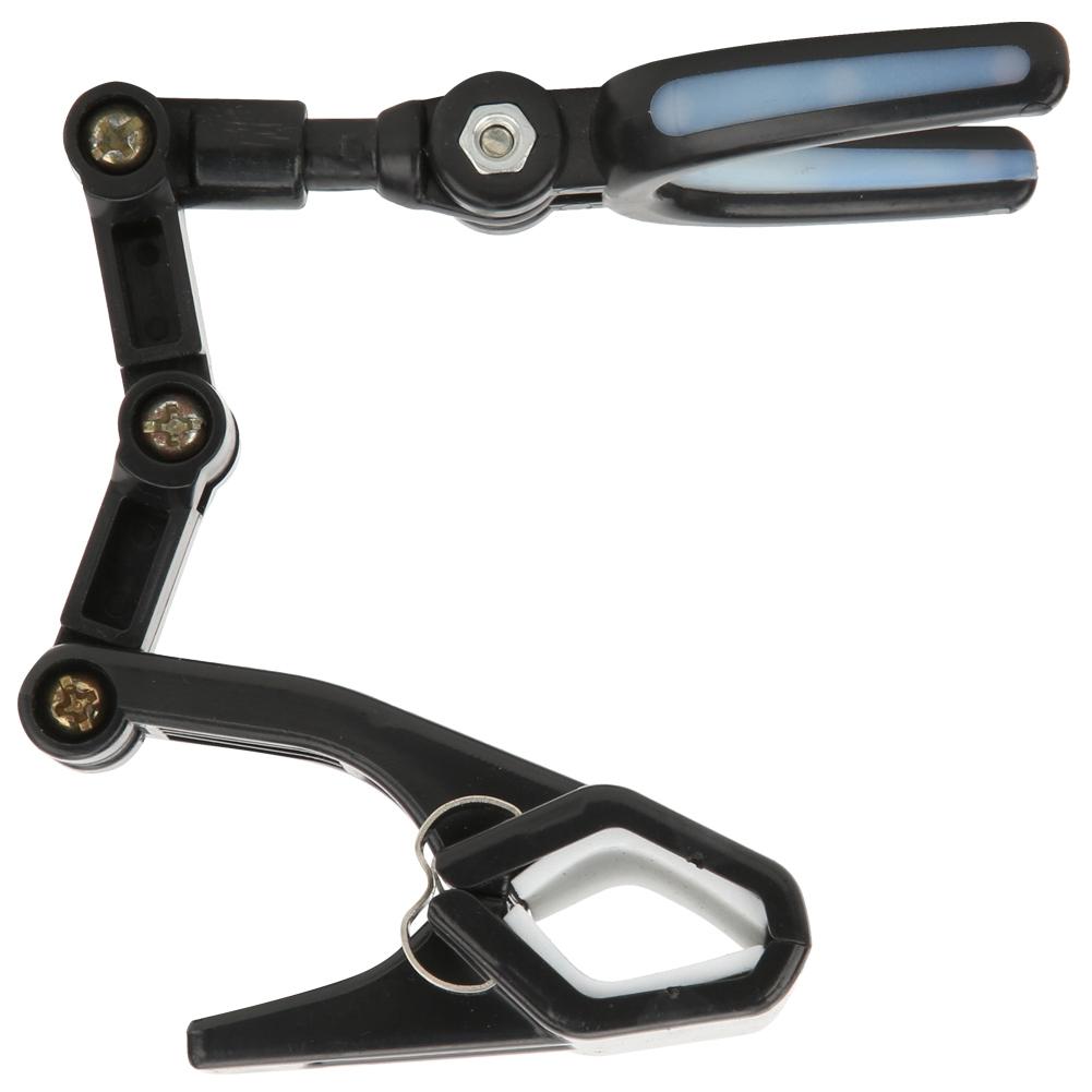 Plastic Portable Luminous Head 360 degrees  Rotating Fishing Rod Bracket Holder Back Hanging Stand
