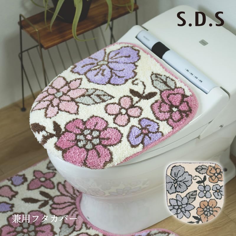 Senko Charlotte Toilet Lid 51933 [SDS] Cover, Dual-Use Type, Rose,