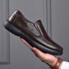 Весна осень Новые мужские лоферы Business Casual n без шнурков кожаная обувь Мягкая подошва комфорт папины туфли Fashi универсальные балетки Homme