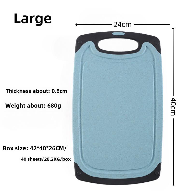 Разделочные доски из пластика FDA из пшеничной соломы - 3 шт. для нарезки овощей, фруктов и мяса