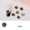 10 шт. - Серия 'Кресты' 3D Шармы для Дизайна Ногтей, Металлические Punk-Chrome Hearts Камни-Украшения для Ногтей Наклейки для Украшения Ногтей на Руках и Ногах