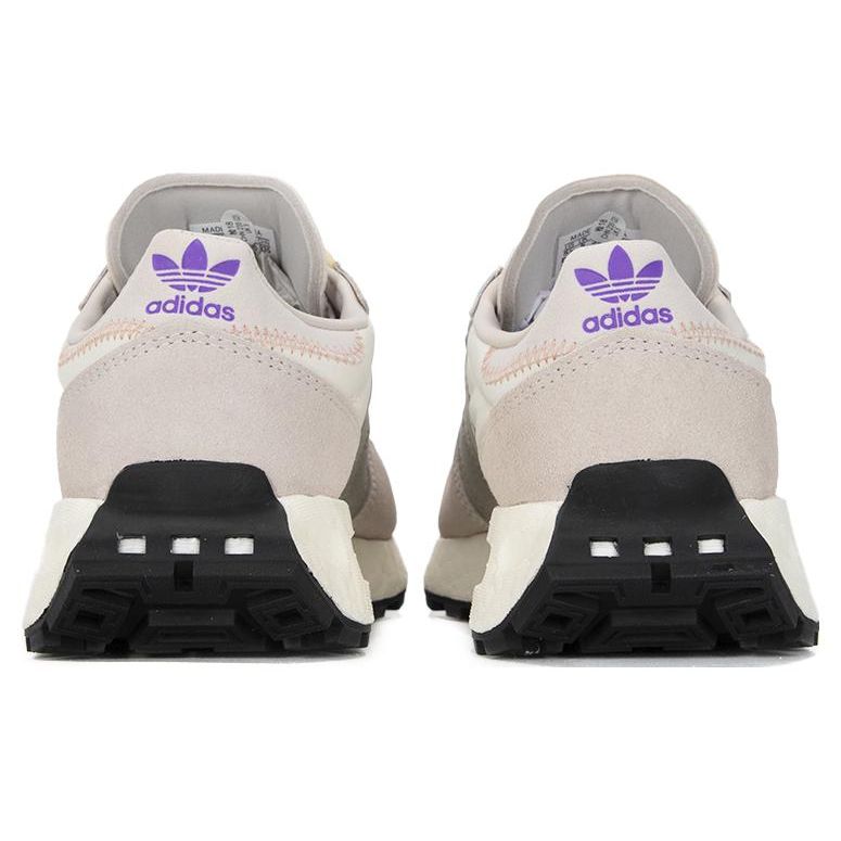Adidas Originals Retropy E5 Fabric Leather Shock Absorbing Non-Slip Wear-Resistant Low-Top Sports Casual Shoes Women Sneakers Gray White GY9916