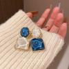 Vintage Resin Geometric Drop Earrings for Women Charms Pendant Jewelry Party Gifts