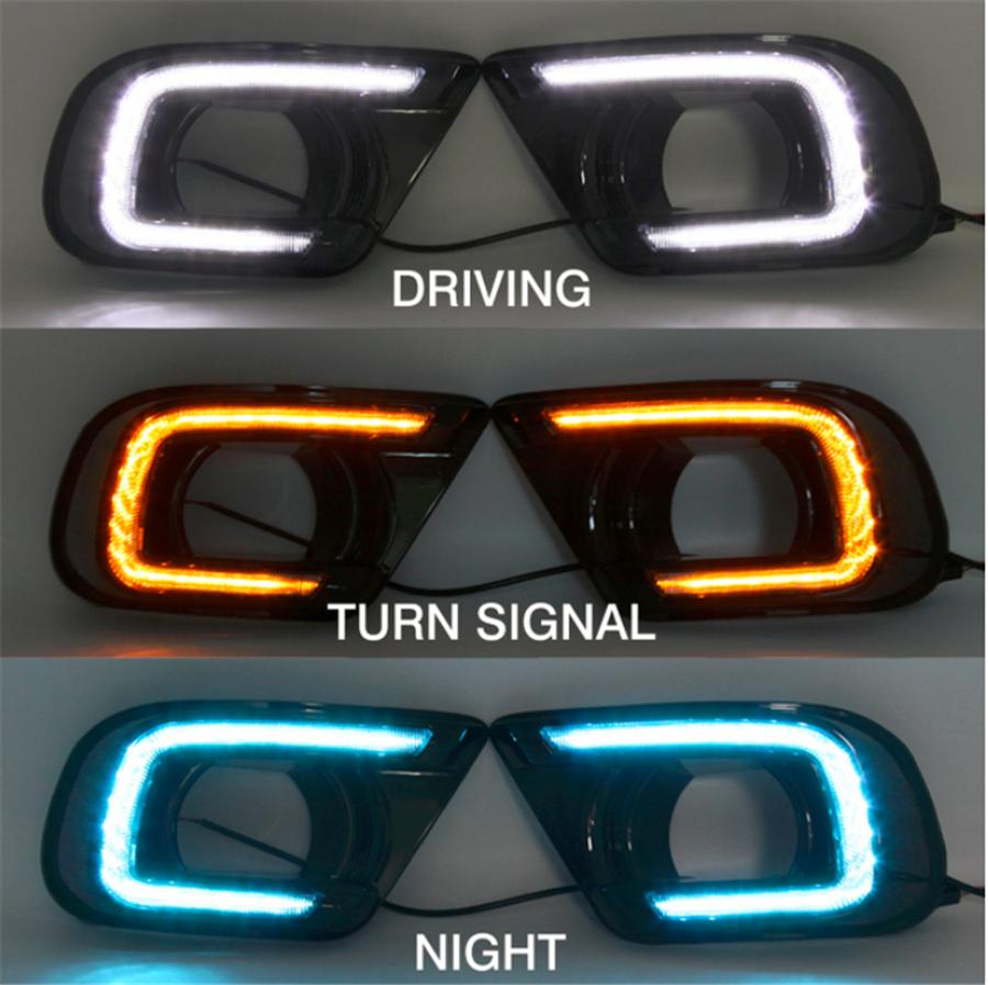 Furulu 2 шт. 3 цвета Светодиодные дневные ходовые огни для Dodge Journey FIAT Freemont 2