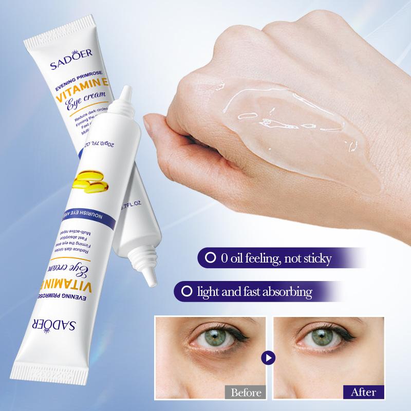SADOER Nourishing Firming Moisturizing Eye Cream Evening Primrose Vitamin E Hydrating Eye Cream