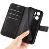 Cell Phone Case For Honor X7a 4G Wallet Square Magnetic Clasp Calf Texture Stand Phone Cover