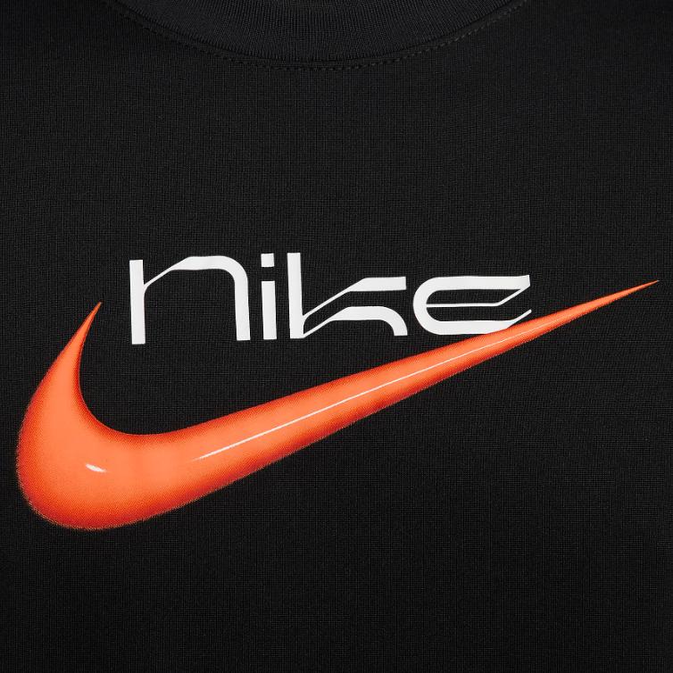 Nike T Shirts Men's Black Crew Neck Moderate Straight Fit FV8412-010