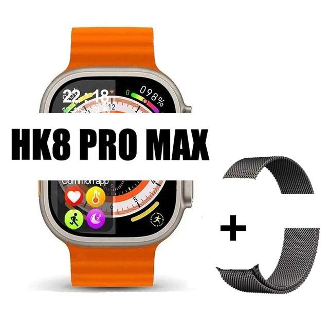 Оригинальные умные часы Hk8 Pro Max для мужчин, серия 8, 49 мм, 2,2 дюйма, экран RTAE с высокой частотой обновления, NFC-компас, игровые умные часы для Apple iPhone