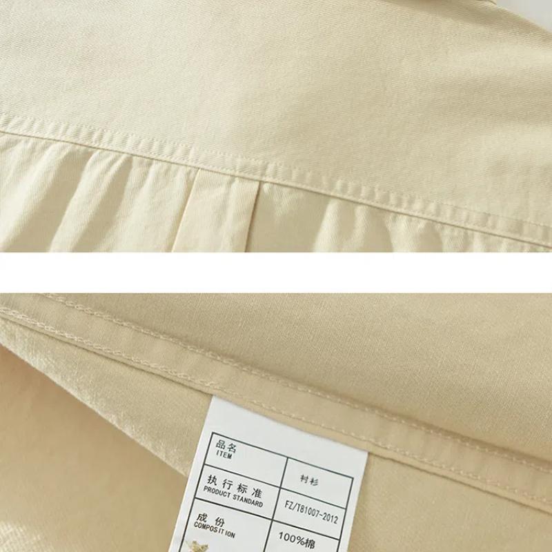 Весенние и летние белые рубашки с длинным рукавом для мужчин, уличные полосатые рубашки в стиле пэчворк, мужские повседневные топы из чистого хлопка, молодежная модная мужская одежда