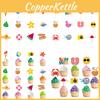 Summer Cake Party Toppers With Paper Flag Inserts Kids Birthday Prop Festival