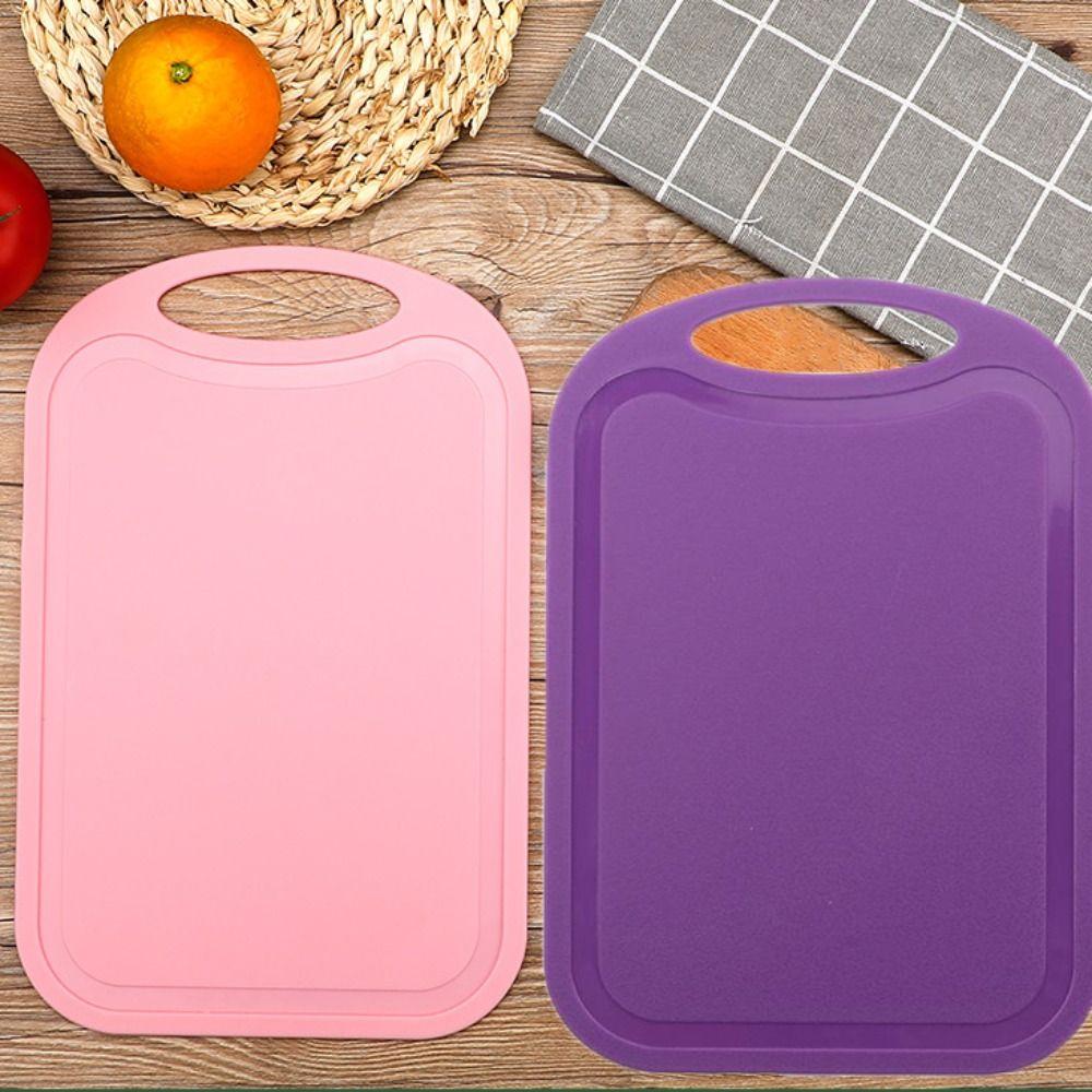 Non-Slip Plastic Chopping Board Multicolor Baby Food Cutting Board Fruit Vegetable Chopping Block Kitchen Accessories