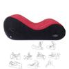 Inflatable Sex Sofa Bed S-Shape Armrests Multiple Sex Positions Flocking + PVC SM BDSM Adult Products Sex Chair Furniture