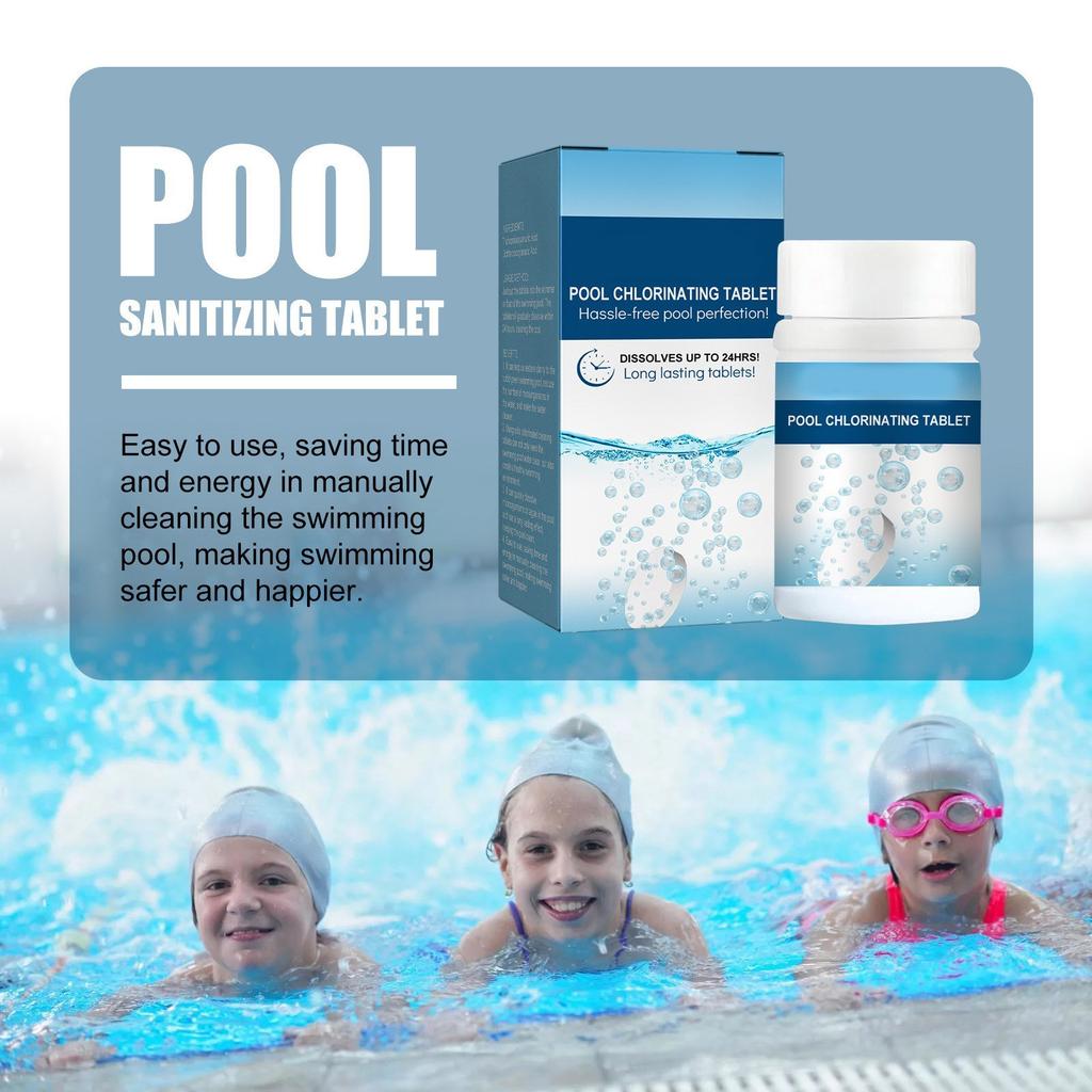 Чистка бассейна Шипучие таблетки хлора Многоцелевые таблетки для очистки воды в бассейне Удаление запаха Чистка бассейна