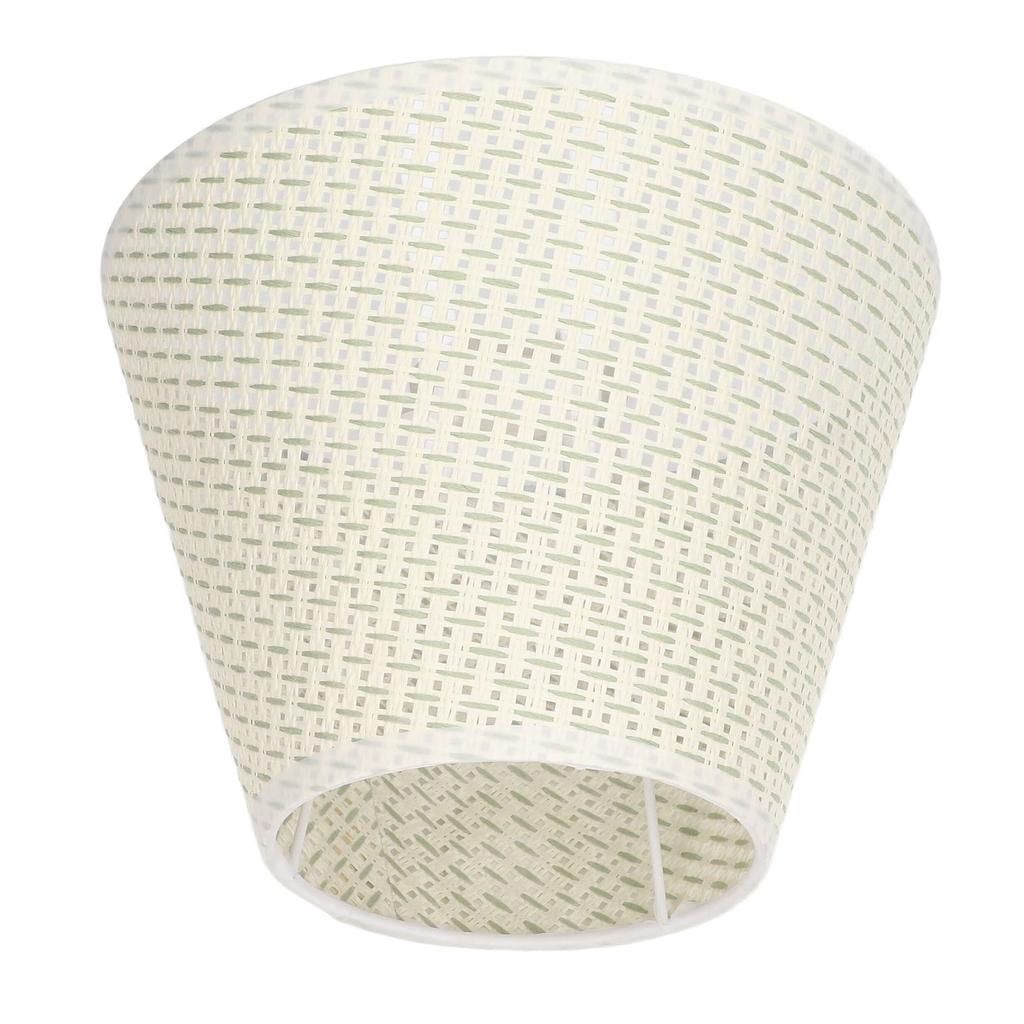 PE Woven Table Lamp Shade Beige Wear Resistant Woven Lamp Cover for E27 E14 Caliber Lampholder