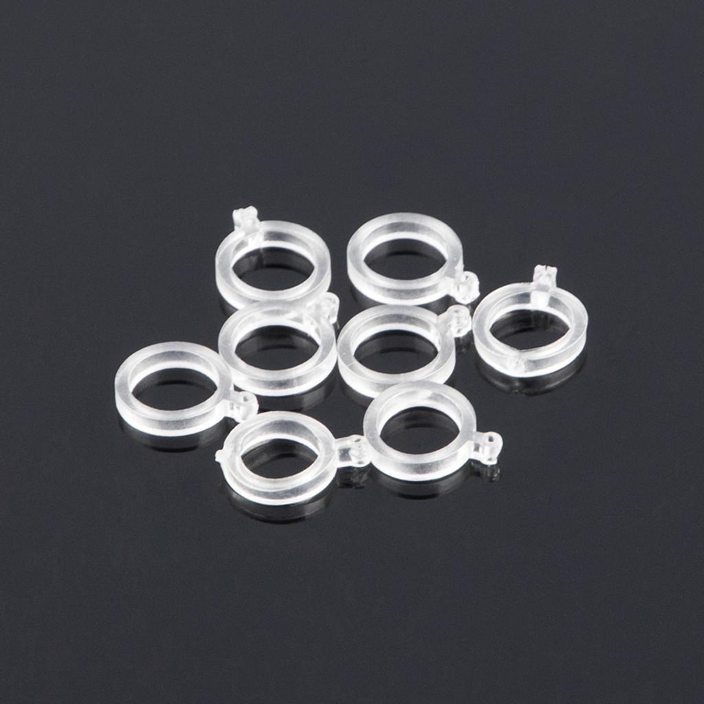 100Pcs Fishing Pellet Bands for Bait Elastic Transparent Bait bands for Carp Fishing