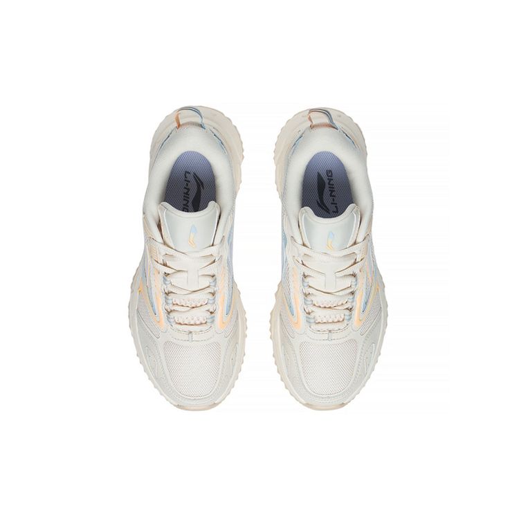 Li-Ning Удобные тканевые кожаные амортизирующие нескользящие износостойкие дышащие легкие низкие кроссовки для бега женские кроссовки ARLS006-1