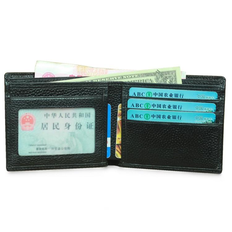 Кожаный мужской кошелек с блокировкой Rfid, дизайнерский маленький кошелек для мужчин, модный кожаный мужской кошелек