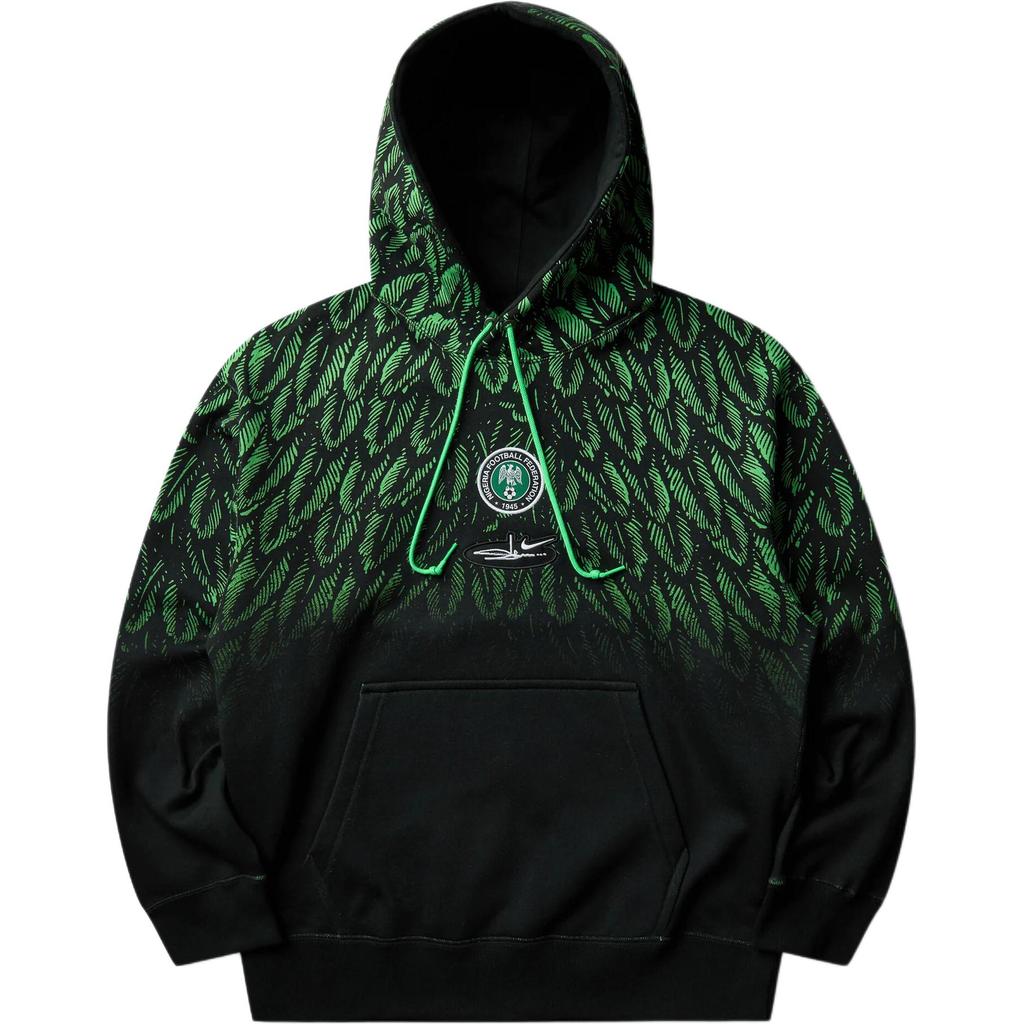 Nike Худи из флиса Nigeria x Slawn Черное Унисекс Топы IR5219-010
