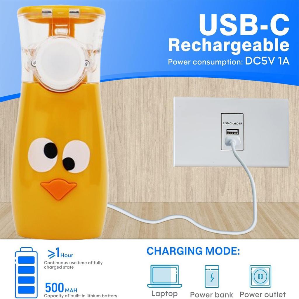 Перезаряжаемый ручной ультразвуковой атомайзер для астмы медицинский ультразвуковой портативный небулайзер ингалятор сетчатый небулайзер аппарат для детей