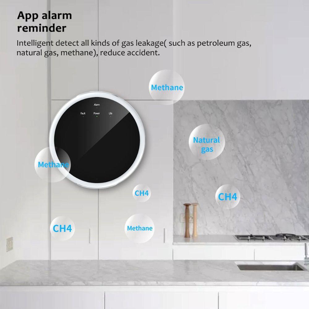 Smart Smart Home Fire Safety Combustible LPG Gas Alarm Leakage Sensor Natural Gas Sensor Detector