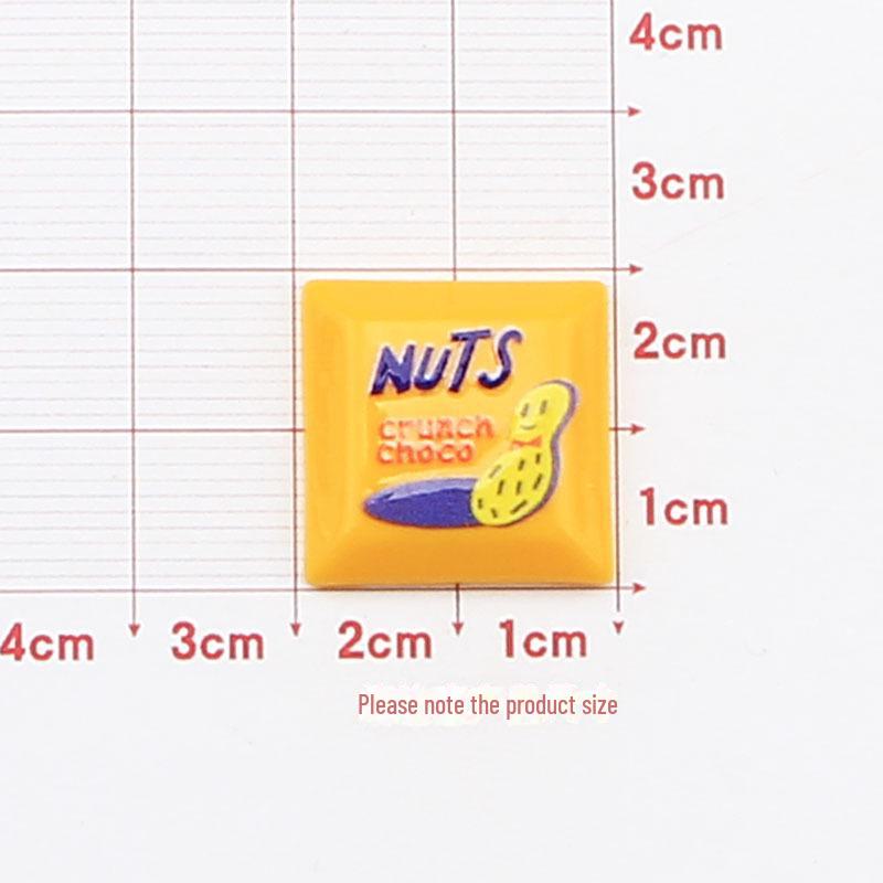 Аксессуары из квадратной шоколадной смолы: Крем-клей, чехол для мобильного телефона, резинка для волос, шпилька, наклейки на стаканы с водой, канцелярские принадлежности для самостоятельного изготовления.