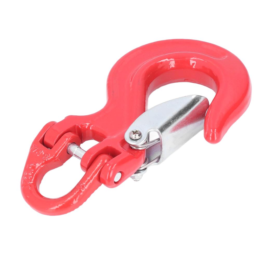Winch Trailer Clevis Hook Red 2T Loading 80 Steel Universal with Safety Latch Heavy Duty