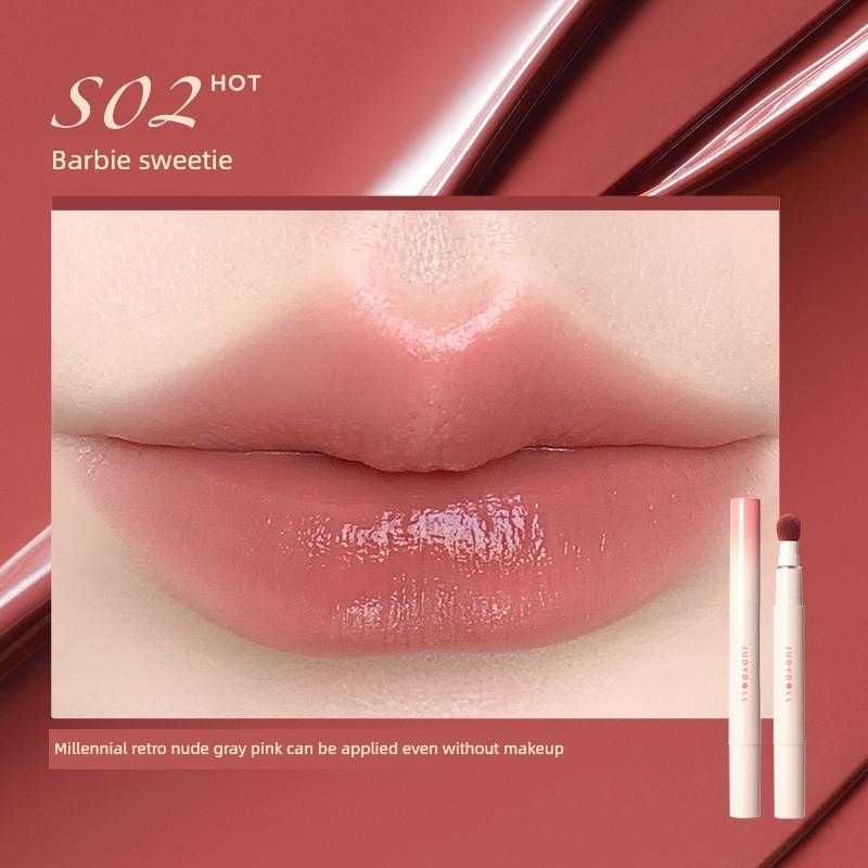 Judydoll Orange Lipstick Lip Powder Cream Nude Color Lip Mud Matte Matte Finish Not Easy to Fade and Transfer Lip Gloss for Women
